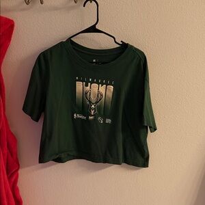Milwaukee Bucks Green Crop Top